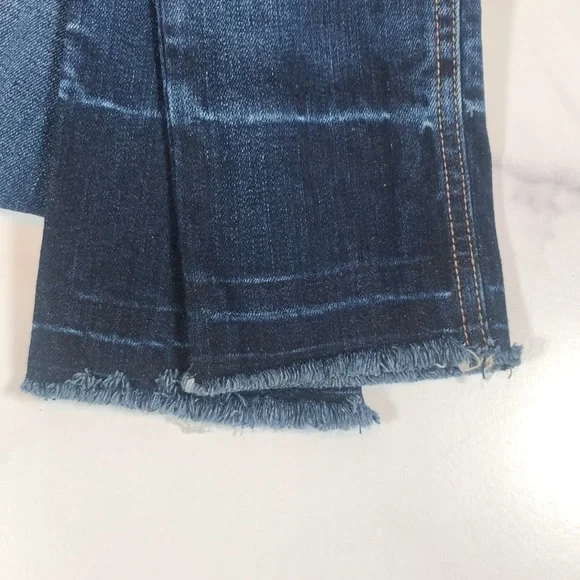 Rag & bone 10 Inch Capri Skinny Jeans in Stanwix Wash Released Raw Hem, Size 24 - Picture 6 of 16